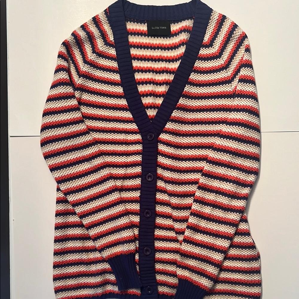 La Fée Verte Striped Knit Sweater